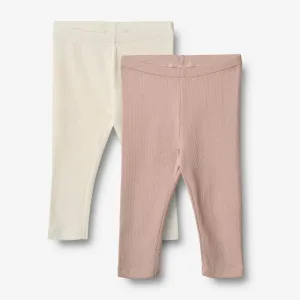 2 Leggings Jules - rose powder