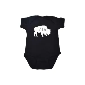 BFLO Baby 716 Black Onesie