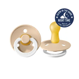 Bibs Colour Dummies (Night Glow) - Vanilla -(2 pack)