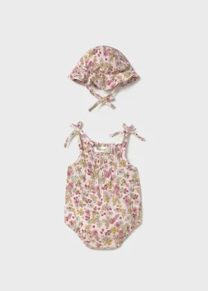 Bodysuit w/ hat Baby Rose