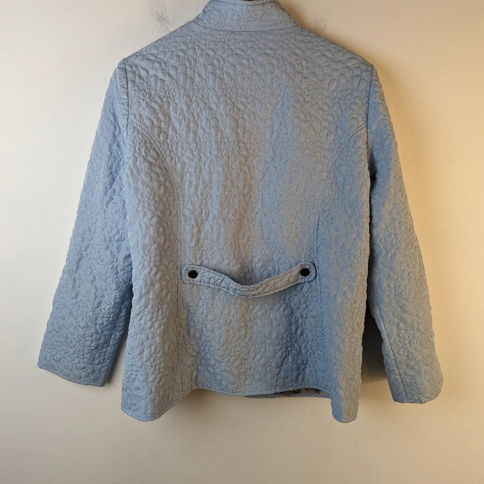 Chico's Baby Blue Quilted Jacket - 2 (12)