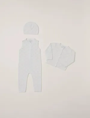 CozyChic Checkered Pointelle Baby Set