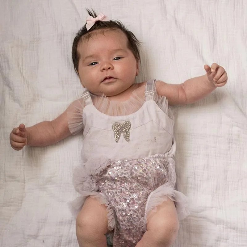 Delilah Onesie | Pink | Size 3-6 months