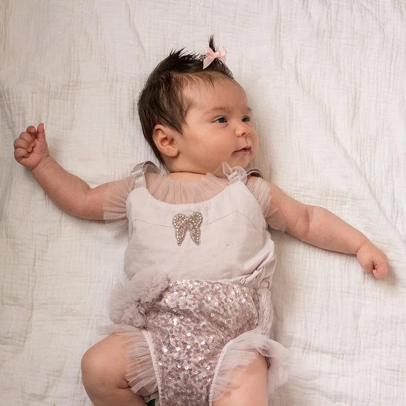 Delilah Onesie | Pink | Size 3-6 months