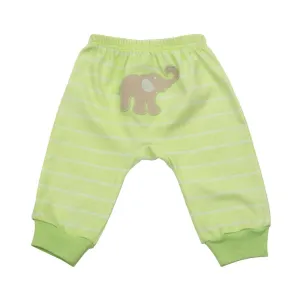 Elephant Lime Stripe Pants 0-6 Months