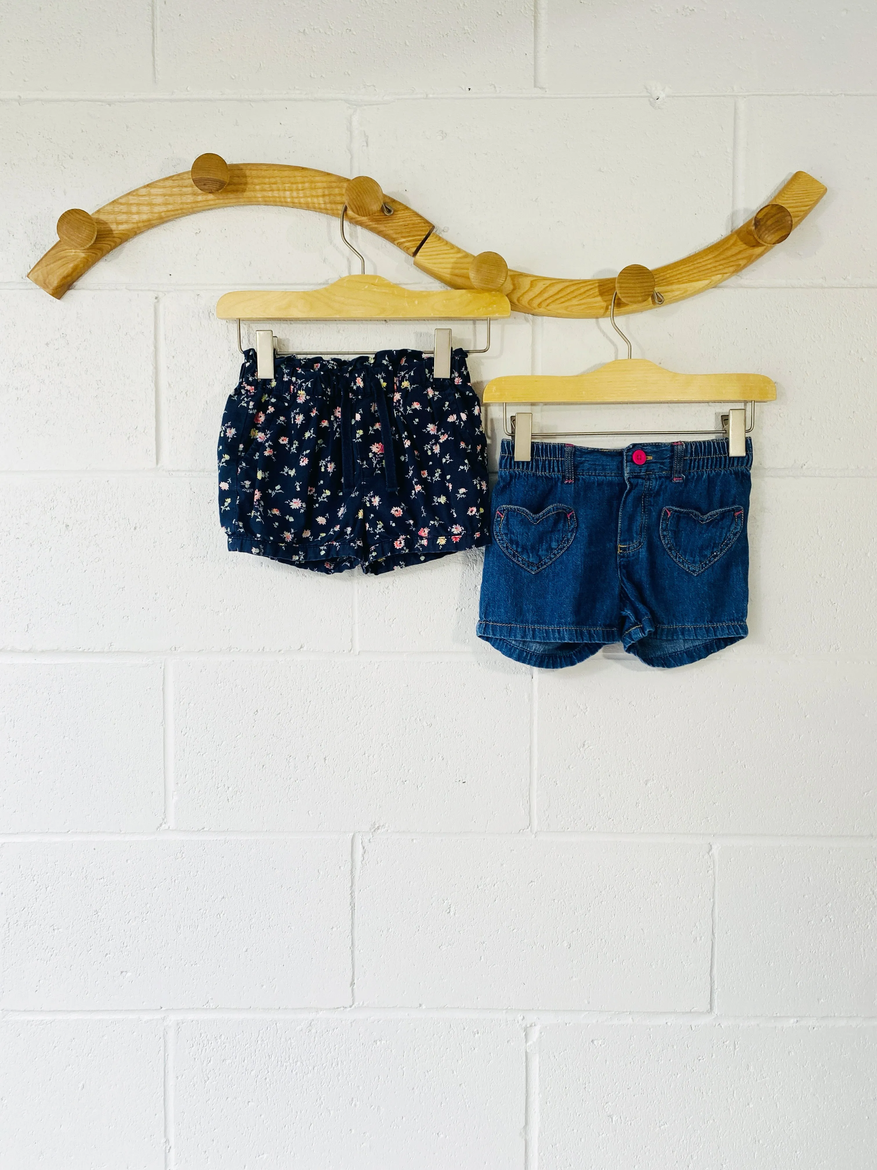 Floral   Denim Shorts Bundle, 4 years