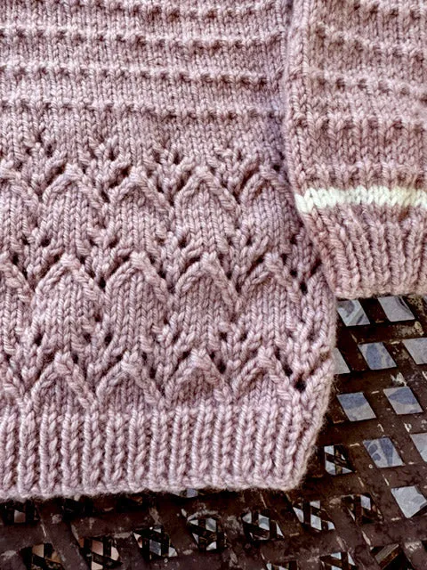 Little Cupcakes Brooke Sweater and Hat LF48 1-10 years Knitting Pattern
