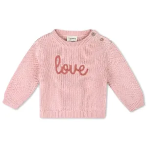 Love Embroidered Baby Sweater