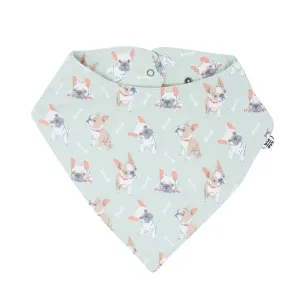Mint Frenchie Puppy Baby Bib