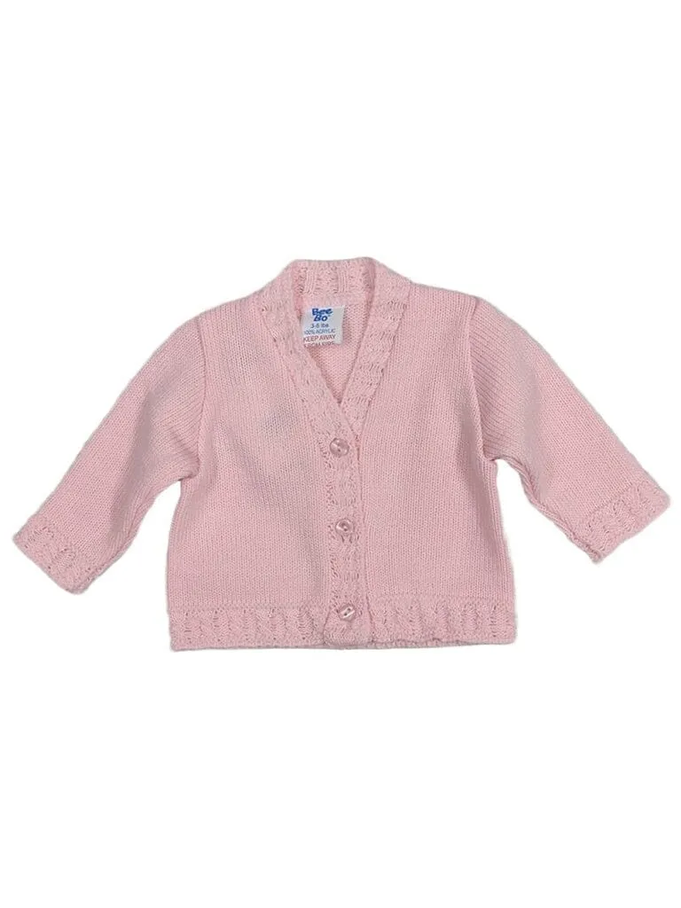 Pink premature baby Cardigan