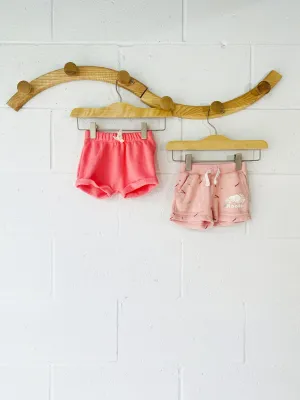 Pinky Shorts Bundle, 6-12 months