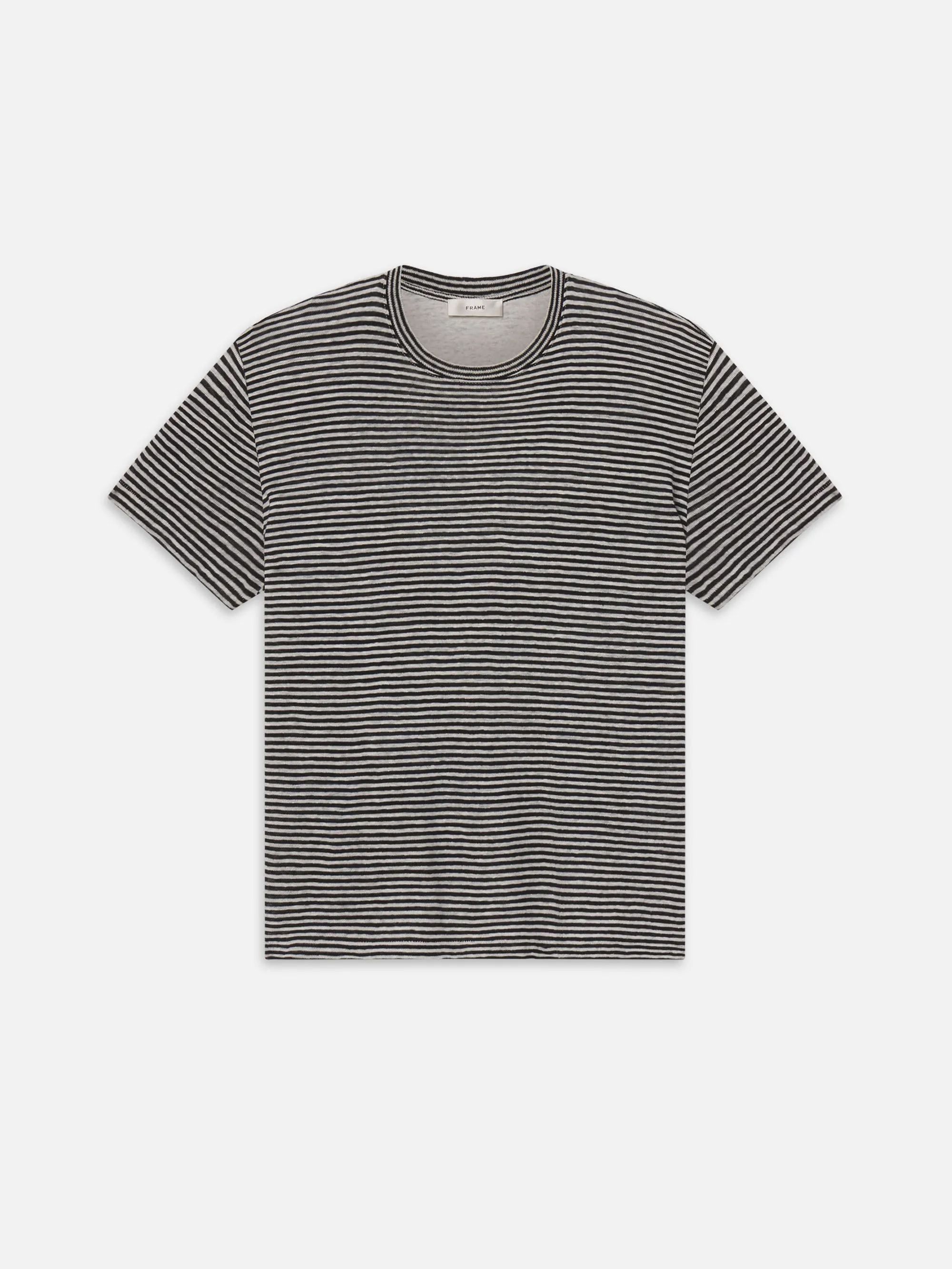 The Linen Baby Tee -- Black Multi