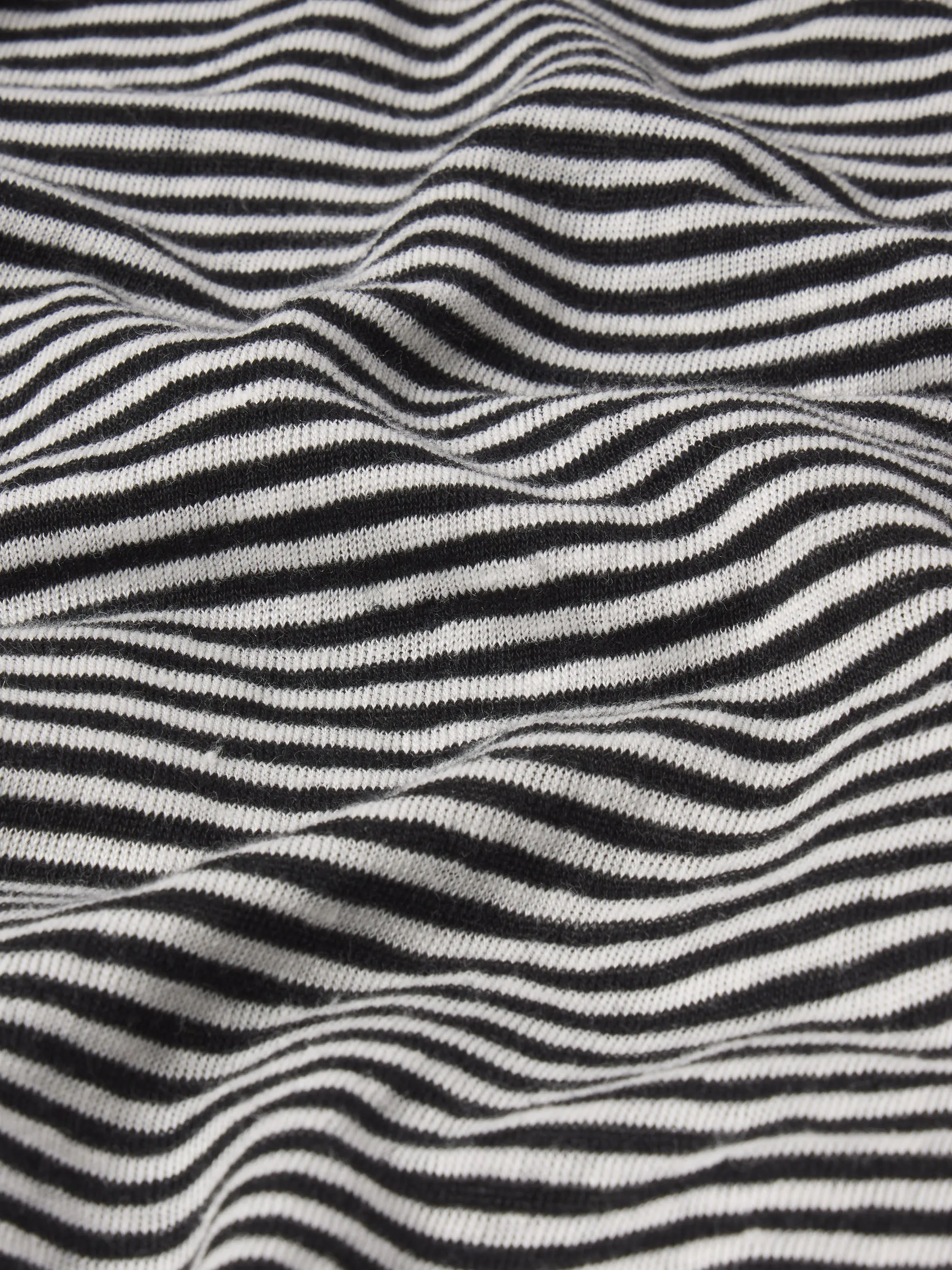 The Linen Baby Tee -- Black Multi