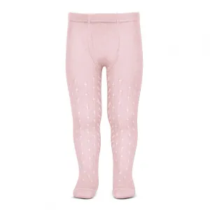 z Condor Tights - Full Openwork Lace in Pink